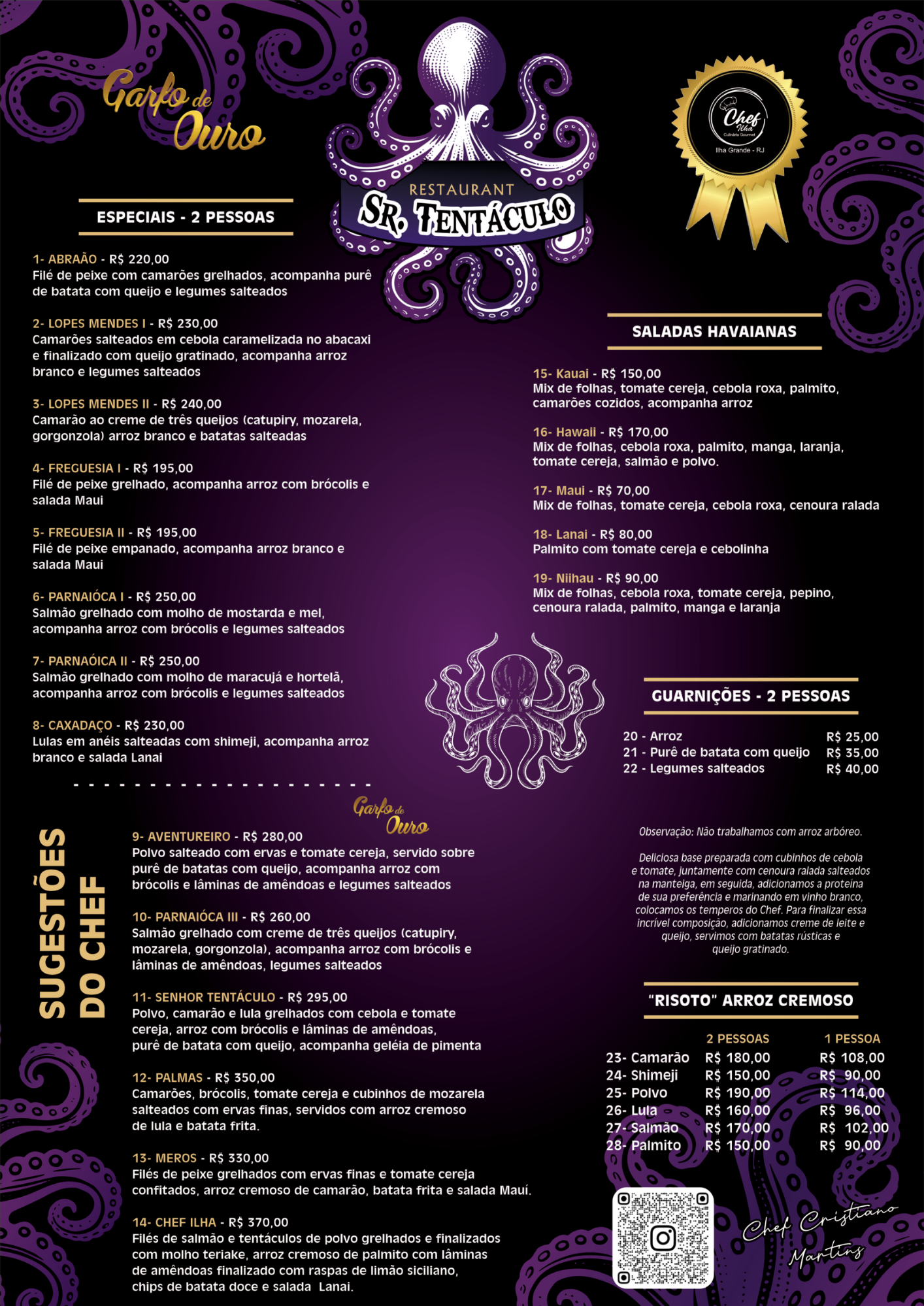 Cardápio 1